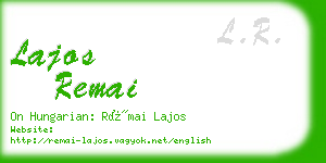 lajos remai business card